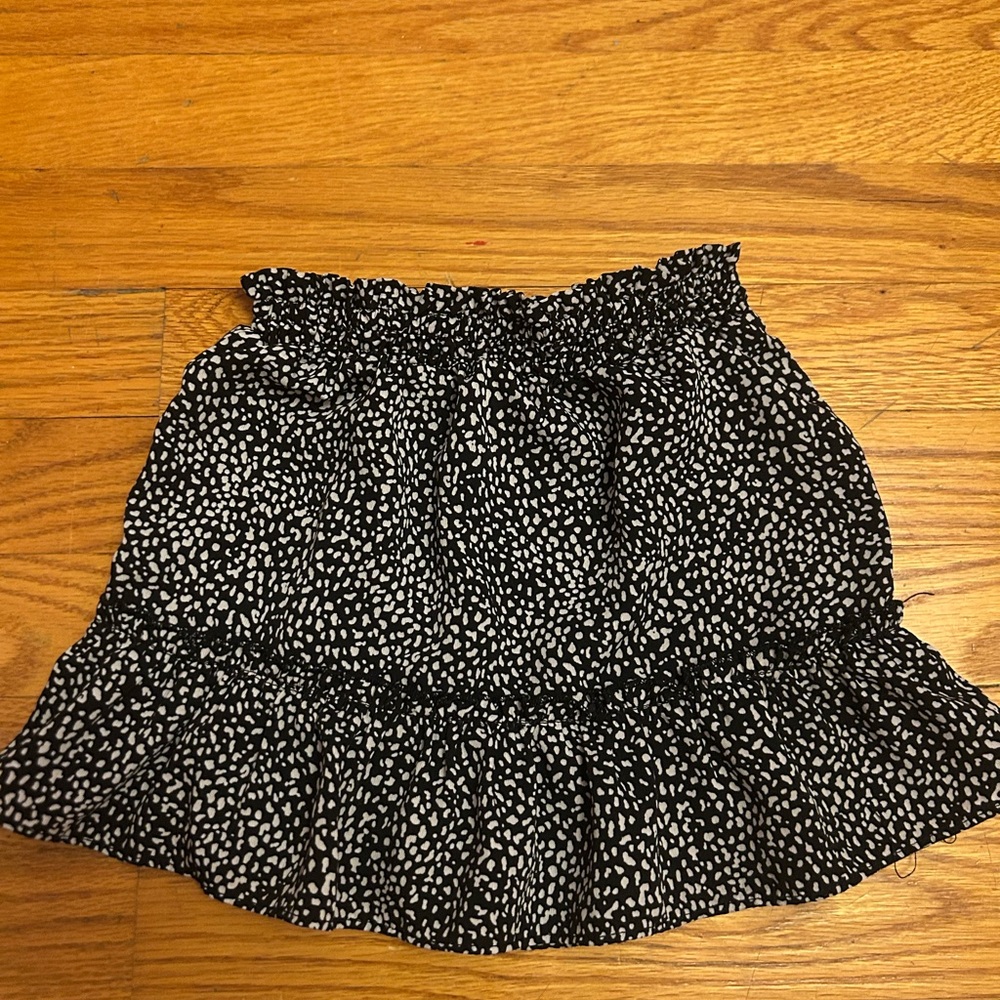 Charming Black and White Kids Skirt